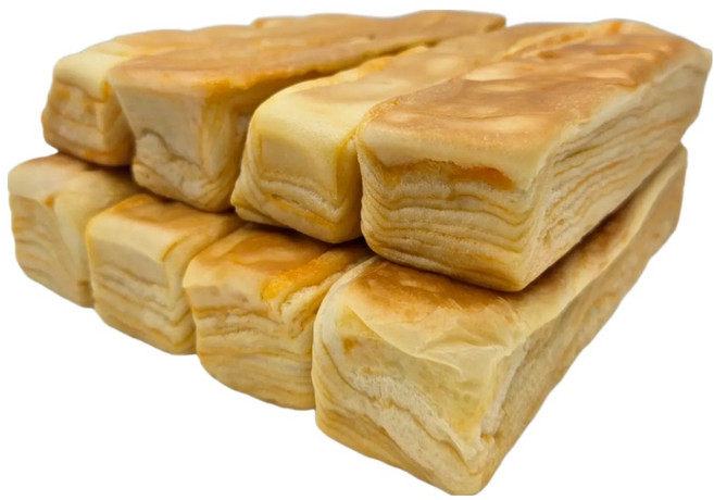 우유를 넣어 부드럽고 촉촉한 12겹 층층 밀크브레드 8p, 450g, 1개