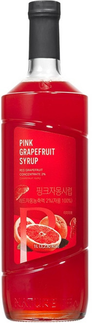 네이쳐티 핑크자몽시럽, 1L, 1개