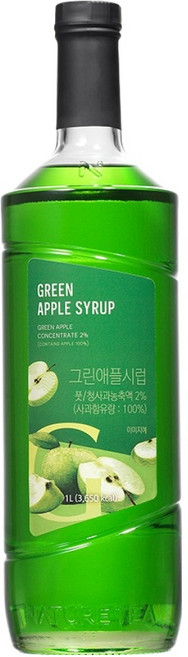네이쳐티 그린애플시럽, 1L, 1개