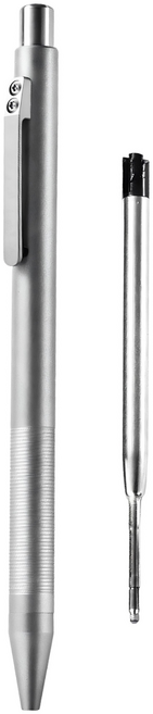 TEMPEST 鈦合金戰術筆 噴砂 14.8cm, 鈦原色, 1個