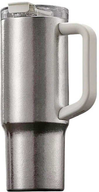 TEMPEST 純鈦冰壩杯 鈦吸管把手款, 冰晶白色, 1個, 1L