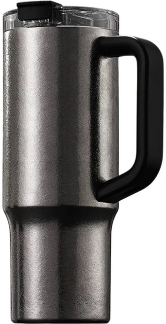 TEMPEST 純鈦冰壩杯 鈦吸管把手款, 冰晶黑色, 1個, 1L