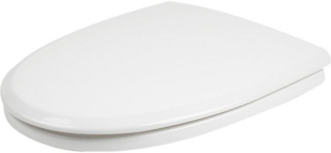 두진 욕실 D자형 상부체결타입 양변기 시트 커버, 화이트, 1개