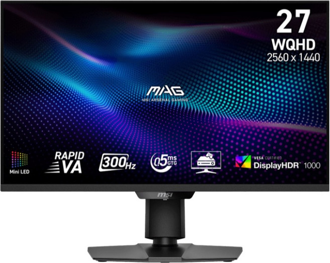 msi 微星 WQHD 電競螢幕 300Hz/Adaptive sync/0.5ms/HDR1000, 27吋, MAG 274QPF X30MV