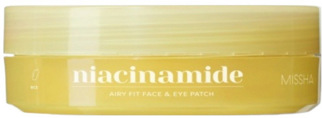 미샤 에어리핏 나이아신아마이드 브라이트닝 페이스 아이패치, 1개, 60개입