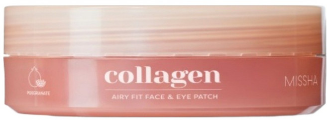 미샤 에어리핏 콜라겐 리프팅 페이스 아이패치, 1개, 60개입