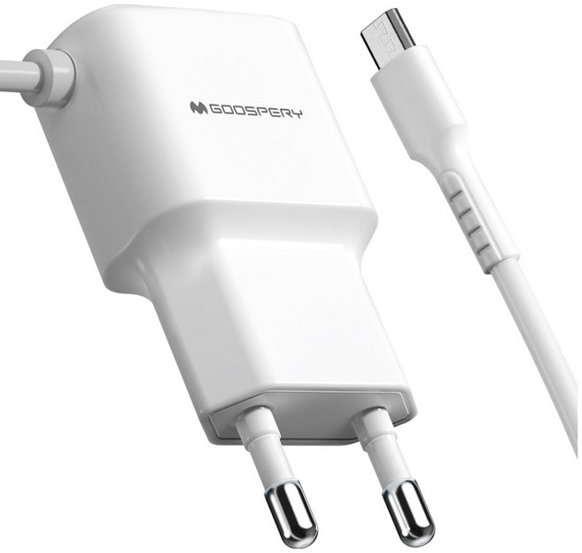 구스페리 5핀 일체형 가정용 충전기 1.2A, 화이트, 1개