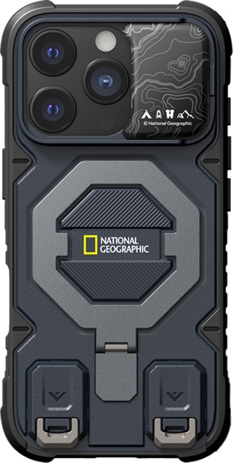 NATIONAL GEOGRAPHIC 國家地理 磁吸支架防摔保護殼 附掛繩