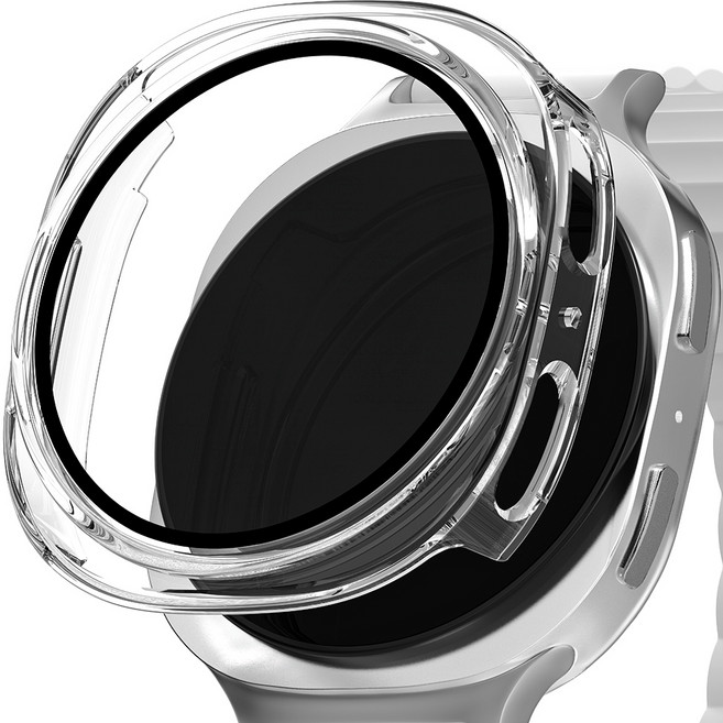 아이몰 스마트워치 9H 강화유리 풀커버 프레임 필름 일체형 케이스, 투명, 1개