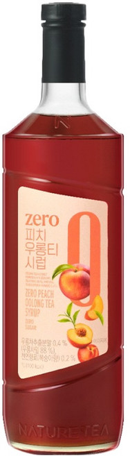 네이쳐티 ZERO 피치우롱티시럽, 1개, 1L