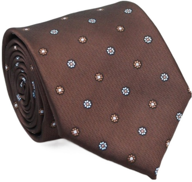 DeepTalk 男士花卉圖案西裝休閒領帶 25DT1040