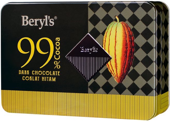 Beryl's 99%可可含量黑巧克力, 108g, 1個