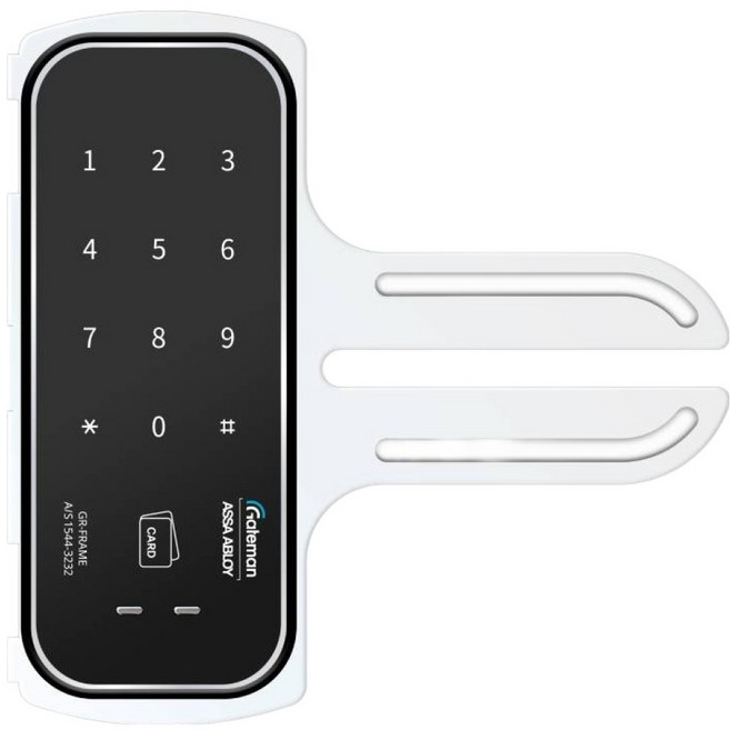 게이트맨 1초잠김 지문방지 하이브리드 프레임형 유리문 모카앱 연동 IoT 블루투스 출입시스템 도어락 GR-FRAME-M, 고객직접설치