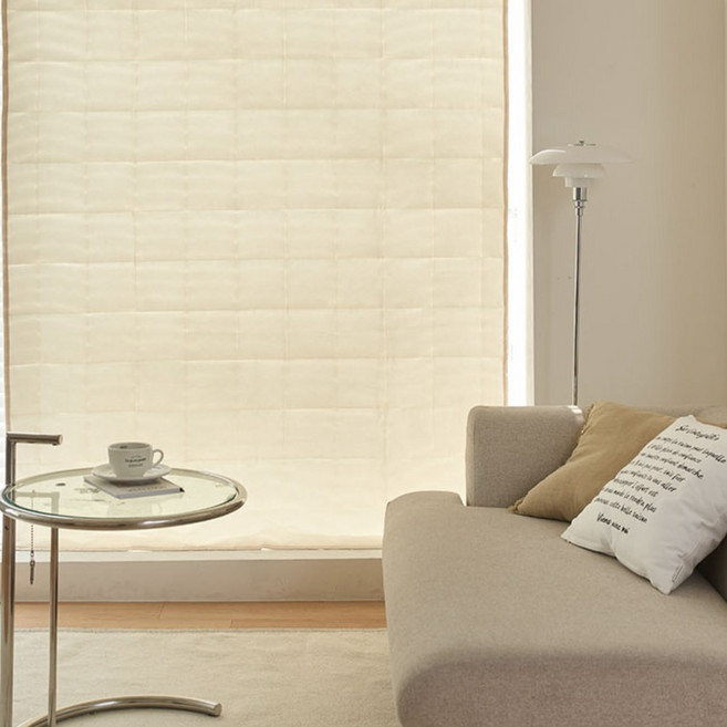 데코뷰 바람막이 누빔 3중 패딩 방한커튼 기본형