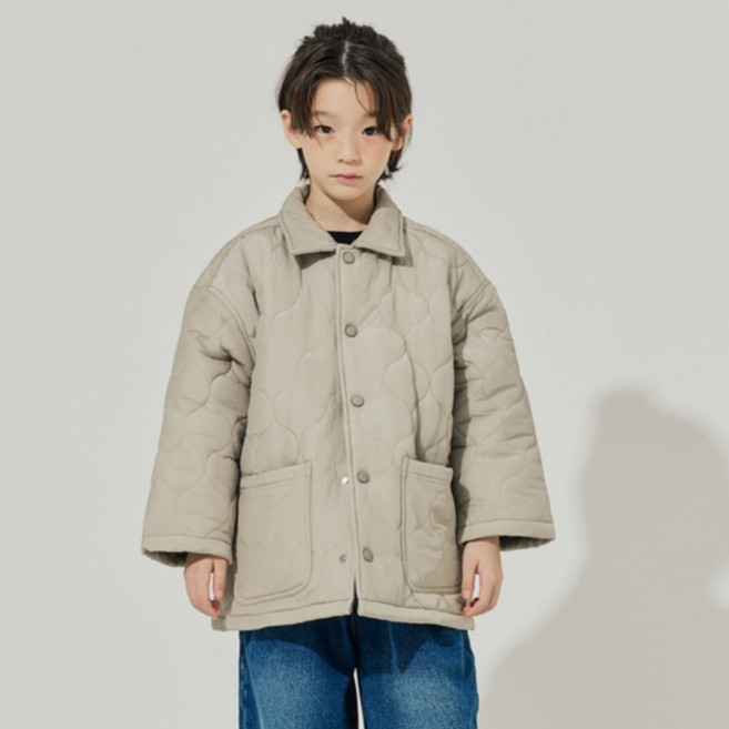 바브키즈 주니어 아동용 플로우 패딩 점퍼