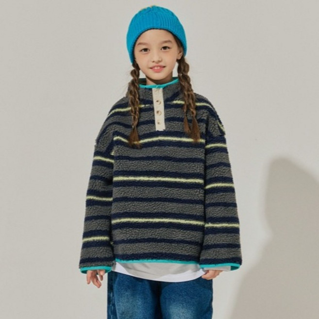 바브키즈 주니어 아동용 플루어 덤블 아노락 티셔츠