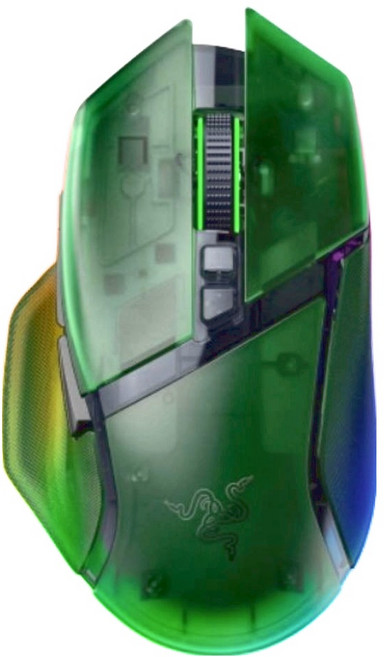 RAZER 雷蛇 巴塞利斯蛇 V3 Pro 35K 無線滑鼠, 幻影綠, RZ01-05240300-R3A1