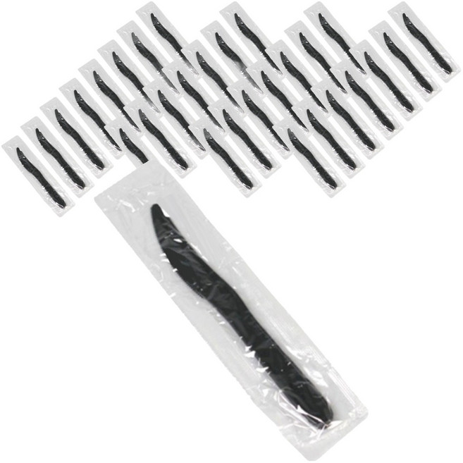 이로울생활 일회용 나이프 블랙, 300개, 1개입