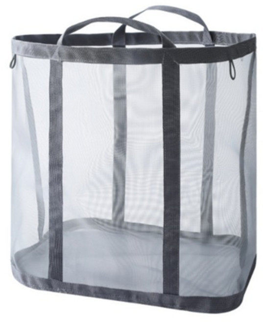 디오셀 망사통풍 다용도 빨래바구니, 그레이