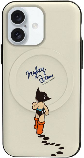 原子小金剛復古 MagSafe 兼容磁吸卡夾門防撞手機殼