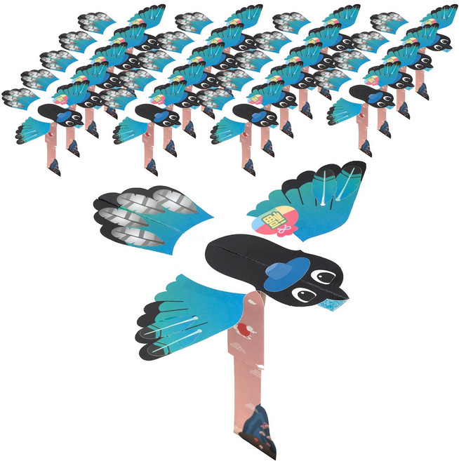 민화샵 종이 까치 만들기 S2500800, 혼합색상, 20개