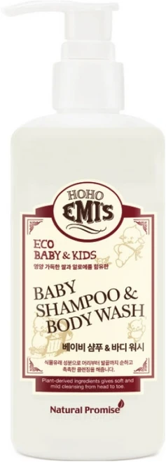 호호에미 베이비 샴푸 & 바디워시, 300ml, 1개 - 쿠팡