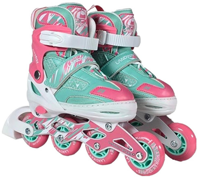 랜드웨이 아동용 레이싱 인라인스케이트, 민트핑크, 1개