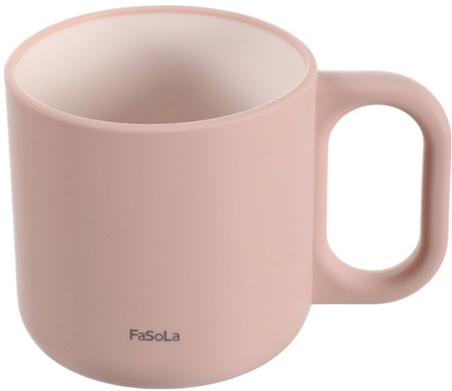 FaSoLa 朝夕漱口杯/洗漱杯, 蜜桃粉, 1個