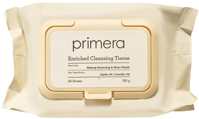 프리메라 인리치드 클렌징 티슈, 60개입, 1개