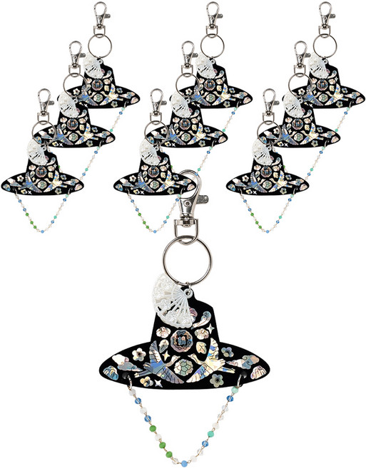 민화샵 전통 모자 키링 마들기 갓 S250097A, 혼합색상, 10개