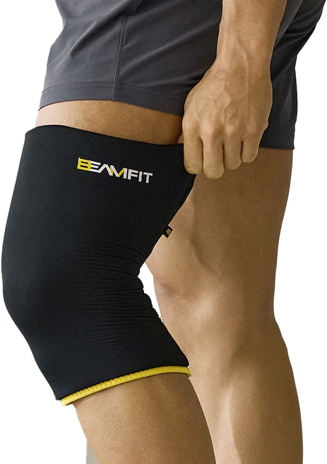 빔핏 무릎 아이스젤 냉온찜질 슬리브 BLACK S M, 1개 - 쿠팡