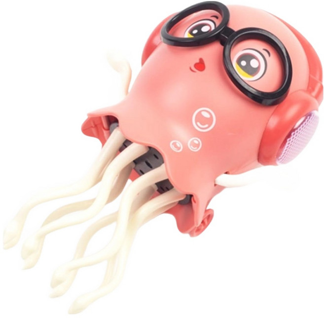 LED 불빛을 밝히며 신나게 춤을추는 댄싱 문어 21cm, 랜덤발송, 1개