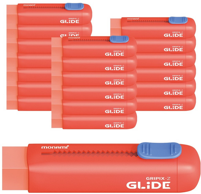 monAmi Graphix Z Glide 擦擦筆, 紅色, 20個