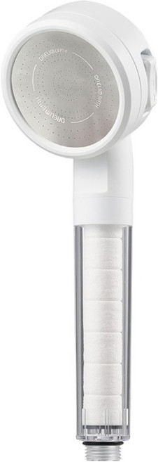 DAELIM BATH 迪克林3功能濾芯蓮蓬頭, 霧面白, 1個