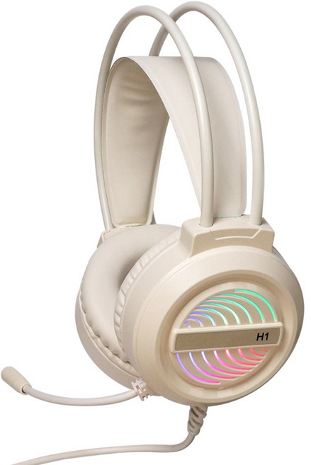 DTAudio STRYX 頭戴式有線電競耳機, 奶茶色, DTA-GM4