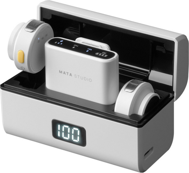 마타스튜디오 스마트폰 무선 마이크, 와이어리스 미니, 화이트