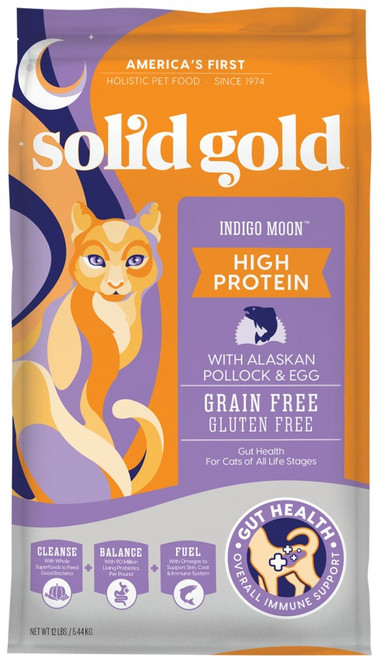 solid gold 素力高 全齡貓無穀貓飼料 SO-00377, 5.44kg, 1袋, 深海藍鱈