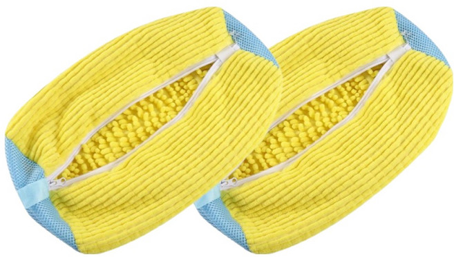 Rich Store 乾淨細緻運動鞋洗衣袋, 2個, 黃色