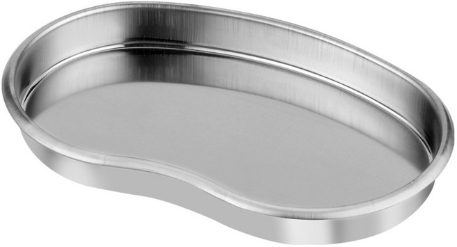 발룬피니 스텐 다용도 위생저 보관용기 반달 접시, 실버, 1개