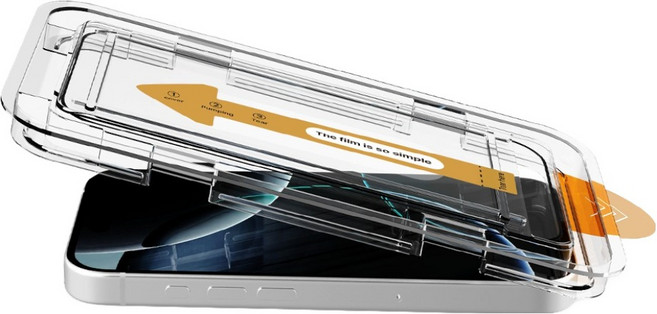 NUCLE 自助除塵貼膜工具組 全覆蓋防窺鋼化玻璃螢幕保護貼 2片組, 1套