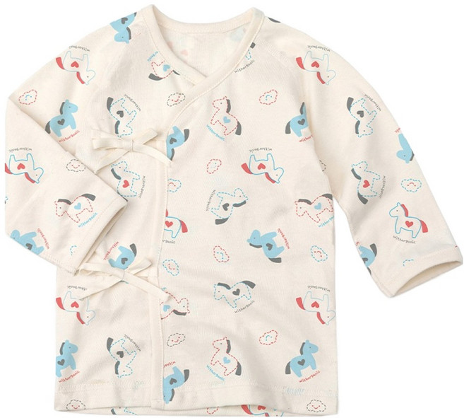 with organic 新生兒用有機夏季紗布衣