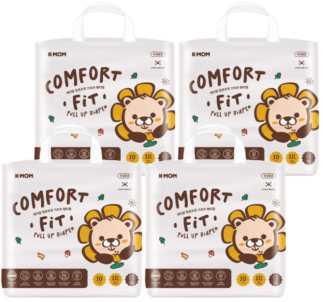 MOTHER-K COMFORT FIT 雲柔鎖水褲型玩睡褲 15kg, 120個, 超大碼 (2XL)