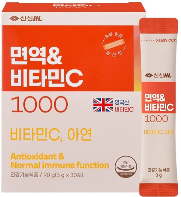 SINSIN PHARM 免疫&維他命C 1000 30入, 1個, 30冊