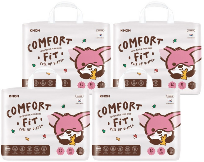 MOTHER-K COMFORT FIT 雲柔鎖水褲型玩睡褲 6~11kg, 144個, 中碼 (M)