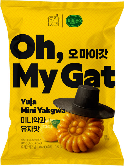 도시곳간 오마이갓 미니약과 유자맛, 1개, 90g