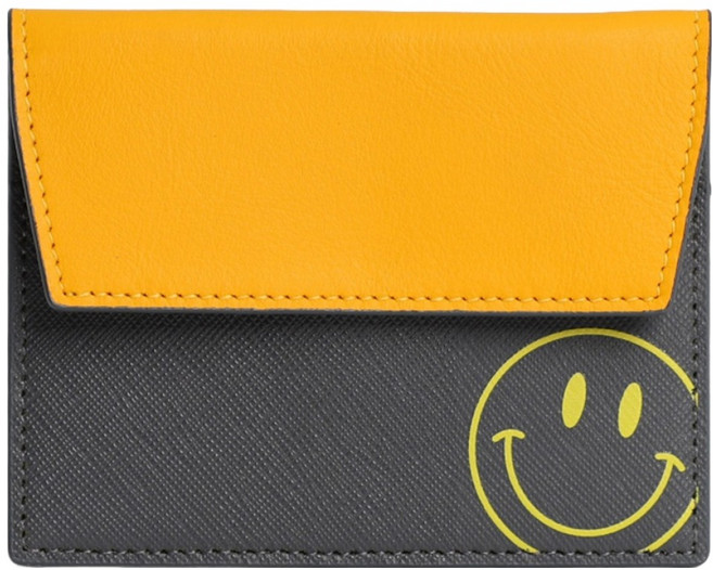 BLANC FLEUR 牛皮撞色亮點卡夾