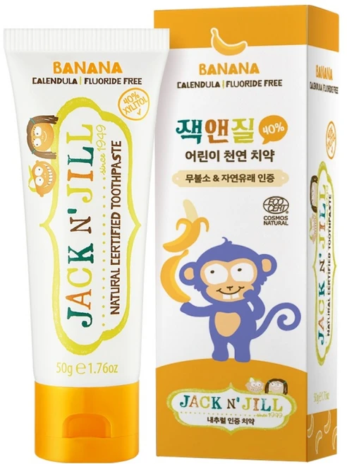 JACKnJILL 내츄럴 어린이치약 바나나, 1개 - 쿠팡