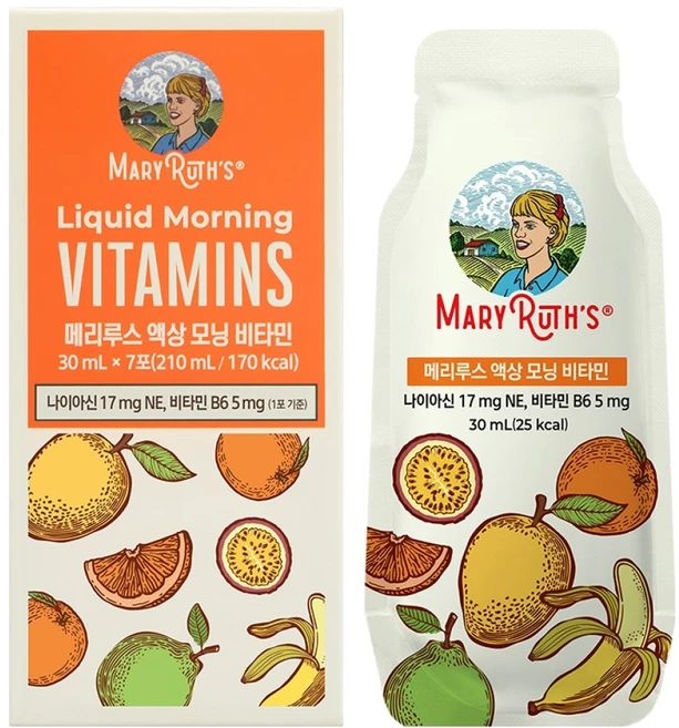 메리루스 액상 모닝 비타민 7p, 210ml, 1개 - 쿠팡