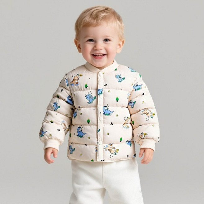 JOYMULTI Rabbit Duck 羅紋長袖輕量羽絨夾克