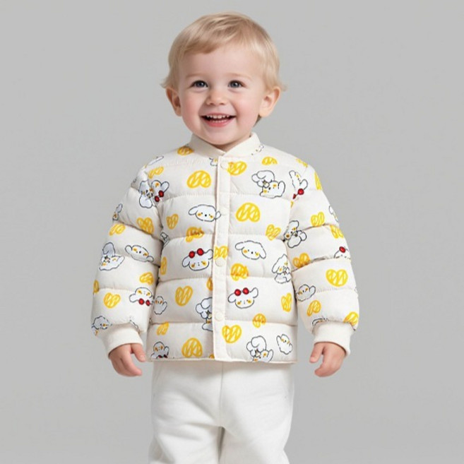 조이멀티 래빗덕 시보리 긴팔 경량패딩 점퍼